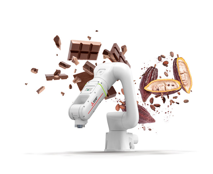 Mitsubishi Electric’s stand at Interpack is a chocolate box of robotic automation perfection